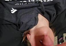 he pumps her skinny milf pussy full leaving a massive dripping creampie inside