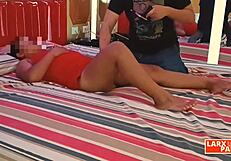 i get this chubby latina alejandra's full body massage turning into hot casting fun