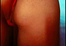 Sexy latina in lingerie does hot striptease shaking her ass