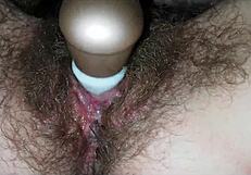 Watch This Dirty Hairy Pussy With Huge Clit Drip Cum Close Up!