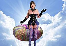 GRANNY SKY GILF LICKS PUSSY THEN TAKES DICKING TO ORGASM CUM!