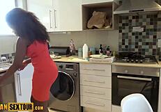 damn kinky big tits african teen anastacia punished hard for bad service