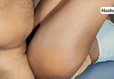 i love watching this big booty ebony get dominated rough