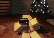 HORNY SLUT BENT OVER DOGGYSTYLE CREAMPIED BY FIRESIDE FUCK