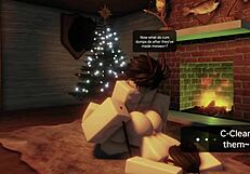 HORNY SLUT BENT OVER DOGGYSTYLE CREAMPIED BY FIRESIDE FUCK