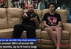 hey neighbor rebel wyatt spreads shaved pussy in first gyno