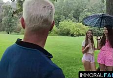 Dan slams chubby tits in doggystyle orgy cumfest!