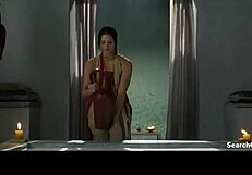 lucy lawless and katrina law bare big tits in spartacus scenes