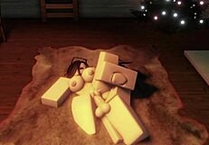 HORNY SLUT BENT OVER DOGGYSTYLE CREAMPIED BY FIRESIDE FUCK