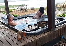 early mountain morning hidden ebony milf pussy licked to dripping orgasm