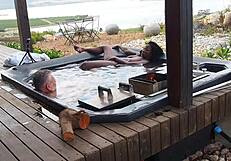 early mountain morning hidden ebony milf pussy licked to dripping orgasm