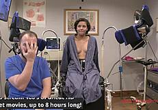 hey neighbor rebel wyatt spreads shaved pussy in first gyno