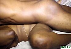 Ebony amateur takes massive black cock pounding hardcore style