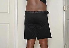 good morning routine undressing to spread ass cheeks wide open