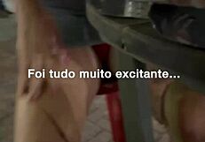 exhibitionist wife flashes then takes cock deep in the car