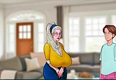 Sexnote game tempts old widow granny to deepthroat fat young cock at church wedding