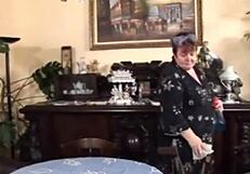 chubby beauty shows off her fat curves up close