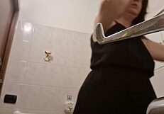 nicoletta's hilarious public restroom awkward moments compilation