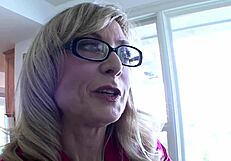 mature cougar licks wet pussy of cute sexy girl until orgasm hits hard in rough lesbian play