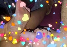 wanna feel stepmom's chubby feet rubbing you till you explode?