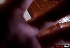 sweet milf and step aunt tease stepson with threesome