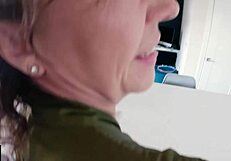 Eating Out Stepmom's Pussy in Kitchen Taboo Feast!