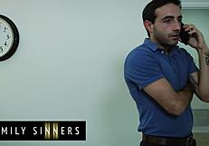 blonde milf lonely marriage spices up bending over stepson doggystyle pussy lick