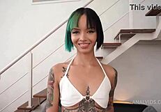 Beautiful Slim Brazilian Kimi Fucks 3 Huge BBCs DP Anal Gapes