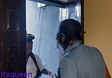 skipping biology for her boyfriend's huge cock in the classroom