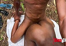 horny wife bent over outdoor takes stranger's bbc doggystyle to orgasm 🍑🔥