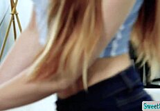 Lesbian milf Kayla Paige sucks tits while facesitting petite Sera Ryder