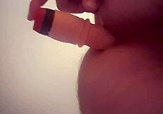 Lady plays hard with madame's sex toys in solo session