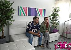 today my redhead teen friend piikara and her boyfriend get naughty for you