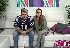 today my redhead teen friend piikara and her boyfriend get naughty for you