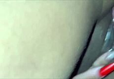 risky bareback creampie on wife by stranger at train line shocks cuck