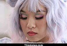 stunning asian babe kimmy kim flaunts her petite tight figure up close