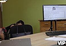 unemployed morena's only choice: strip for cash sex casting