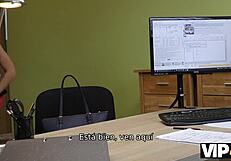 unemployed morena's only choice: strip for cash sex casting