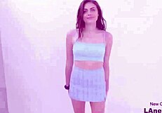 Beautiful Brunette Fucked Hard on Sofa at Modeling Casting Audition