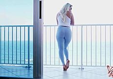 nina kayy bounces curvy tits on big cock and gulps cum 💦😈