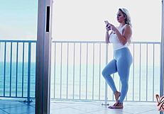 nina kayy bounces curvy tits on big cock and gulps cum 💦😈