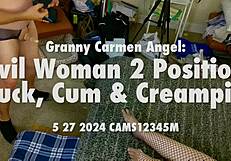 granny carmen angel evil fucks two positions creampie blast 😈💦🍑