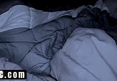 Skinny Teen Rides Father-in-Law's Monster BBC While Stepmom Sleeps Soundly