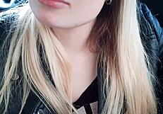 Blonde Sucks Cock for Cash After No Money Deal with Dirty Talk and Cum Swallow Payment