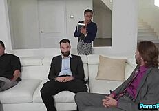 oh man cali caliente wrecked by gang of huge white cocks sideways