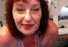 thick curvy mature dawnskye1962 parades blue eyed panties pussy sexy retro american underwear fun