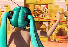 Hatsune Miku nude mod reveals big tits ass in Project Diva