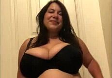bbw pawg shakes massive ass and tits in homemade tease fest