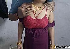 Desi bhabhi Aishwarya fucked hard in velvet dress 🍑🔥