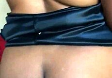 Ebony milf teases her wet pussy with vibrator before peeing everywhere you watching?